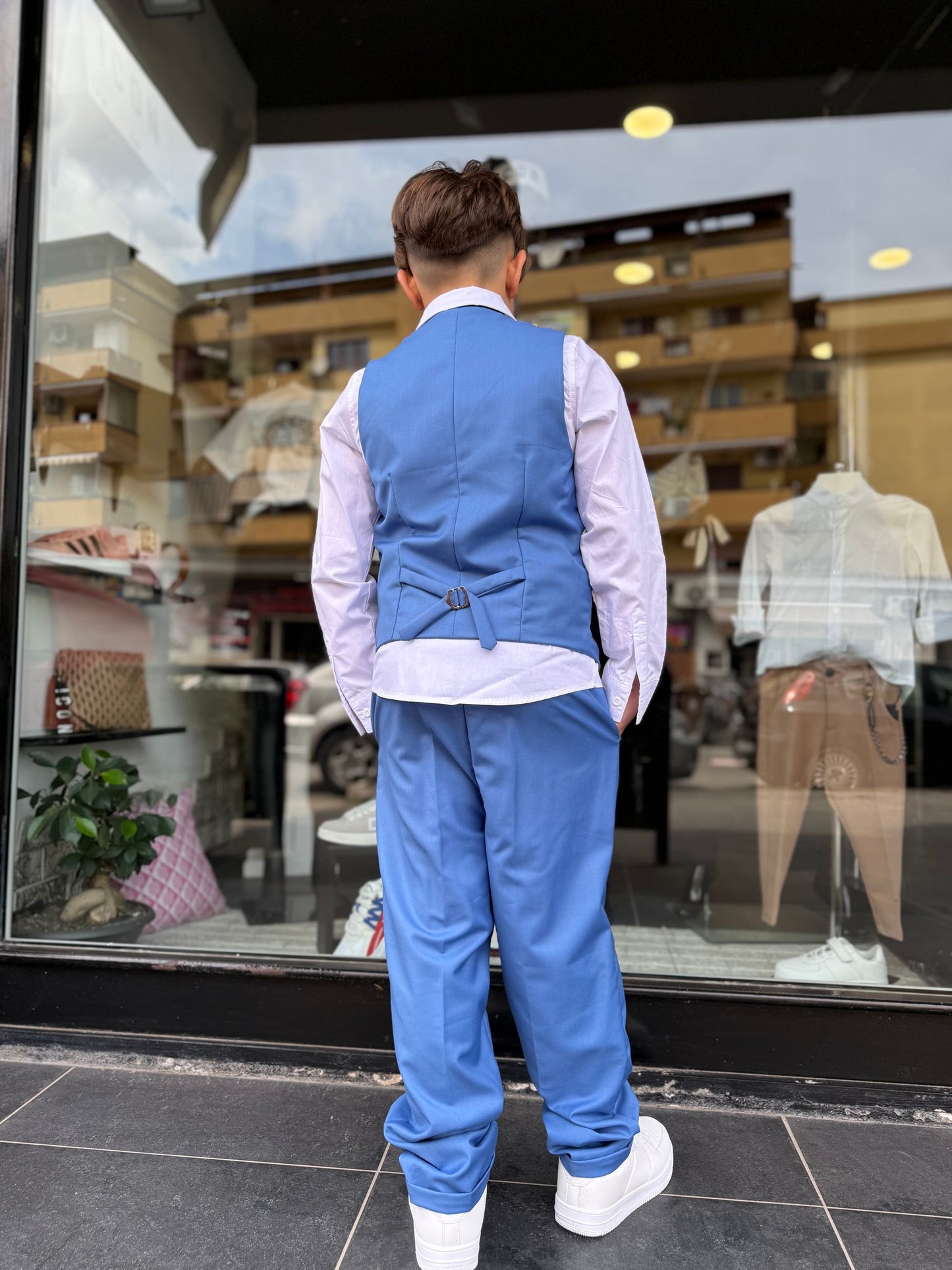 6689 COMPLETO BIMBO CELESTE - Completi classici bimbo -
