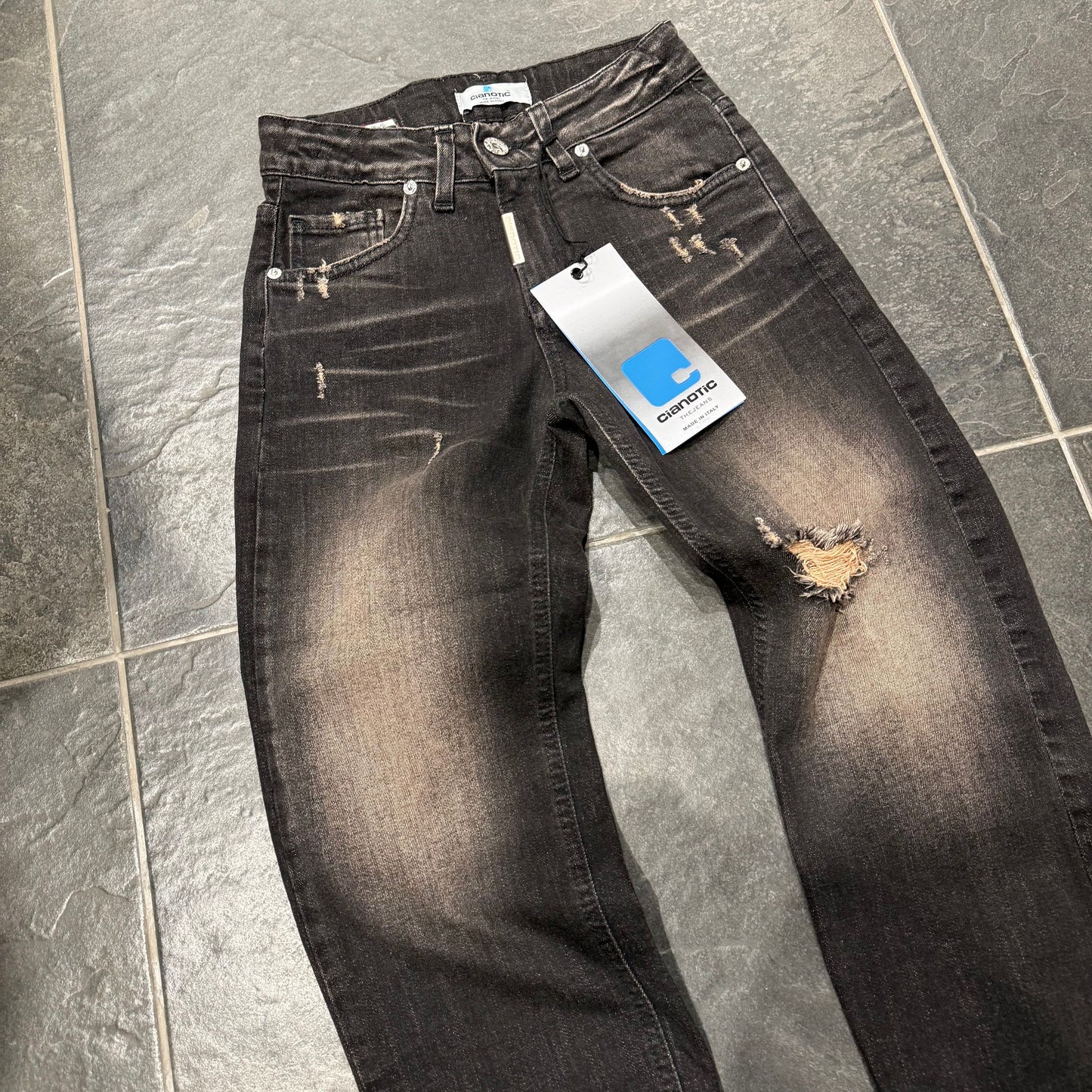 CB RASH BLACK - JEANS BIMBO - CIANOTIC