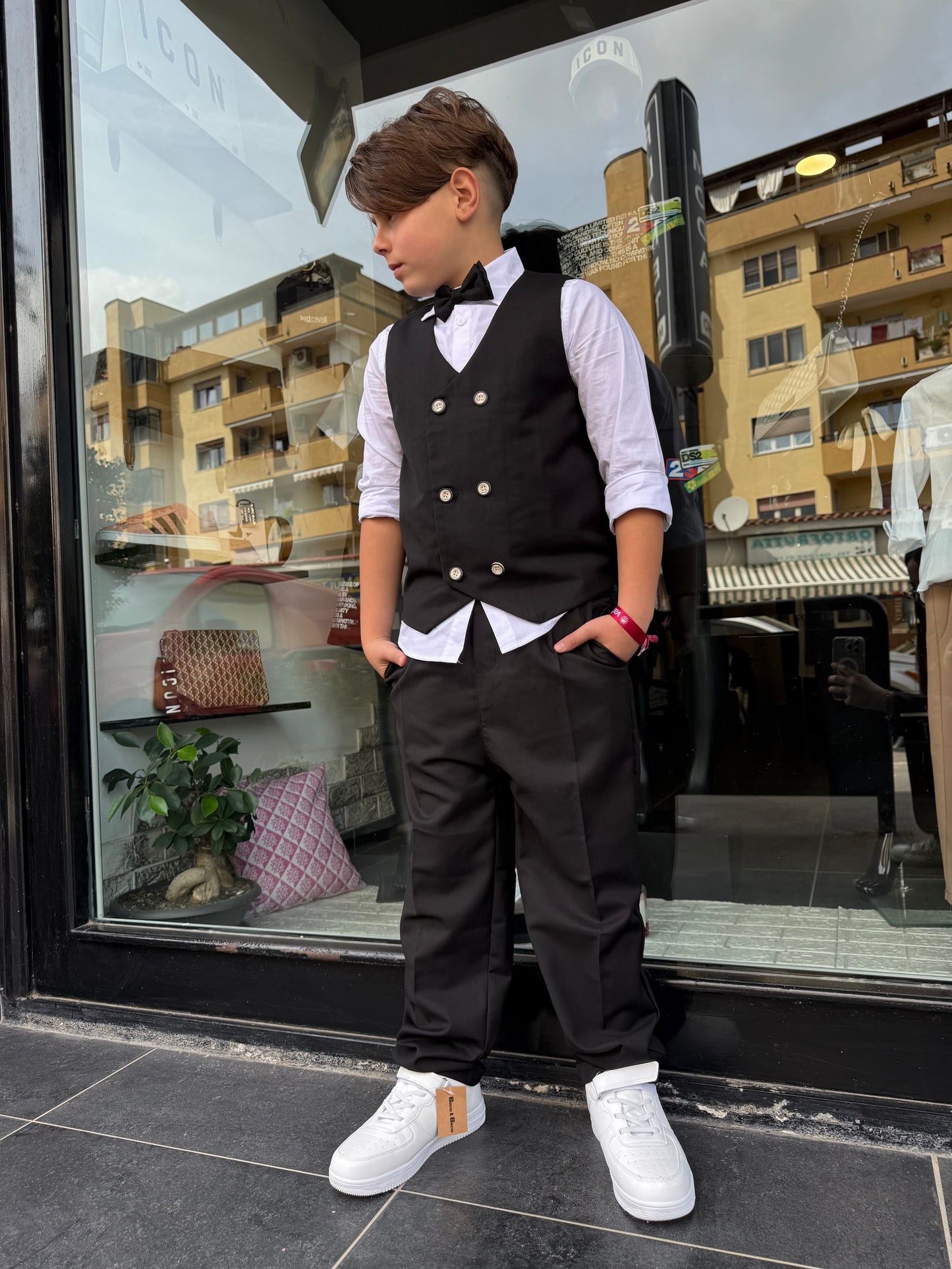 6689 COMPLETO BIMBO NERO - Completi classici bimbo -