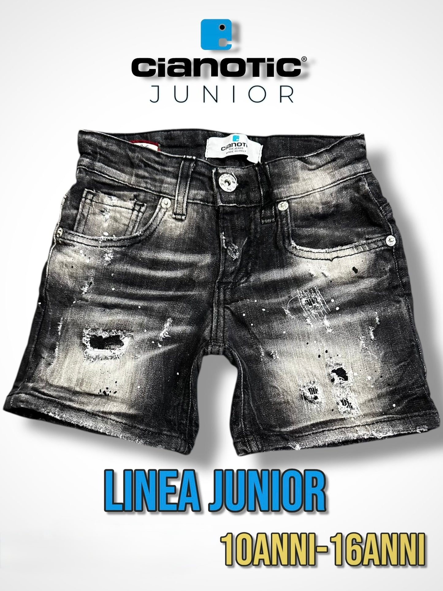 CB D125 BLACK - short bimbo - CIANOTIC