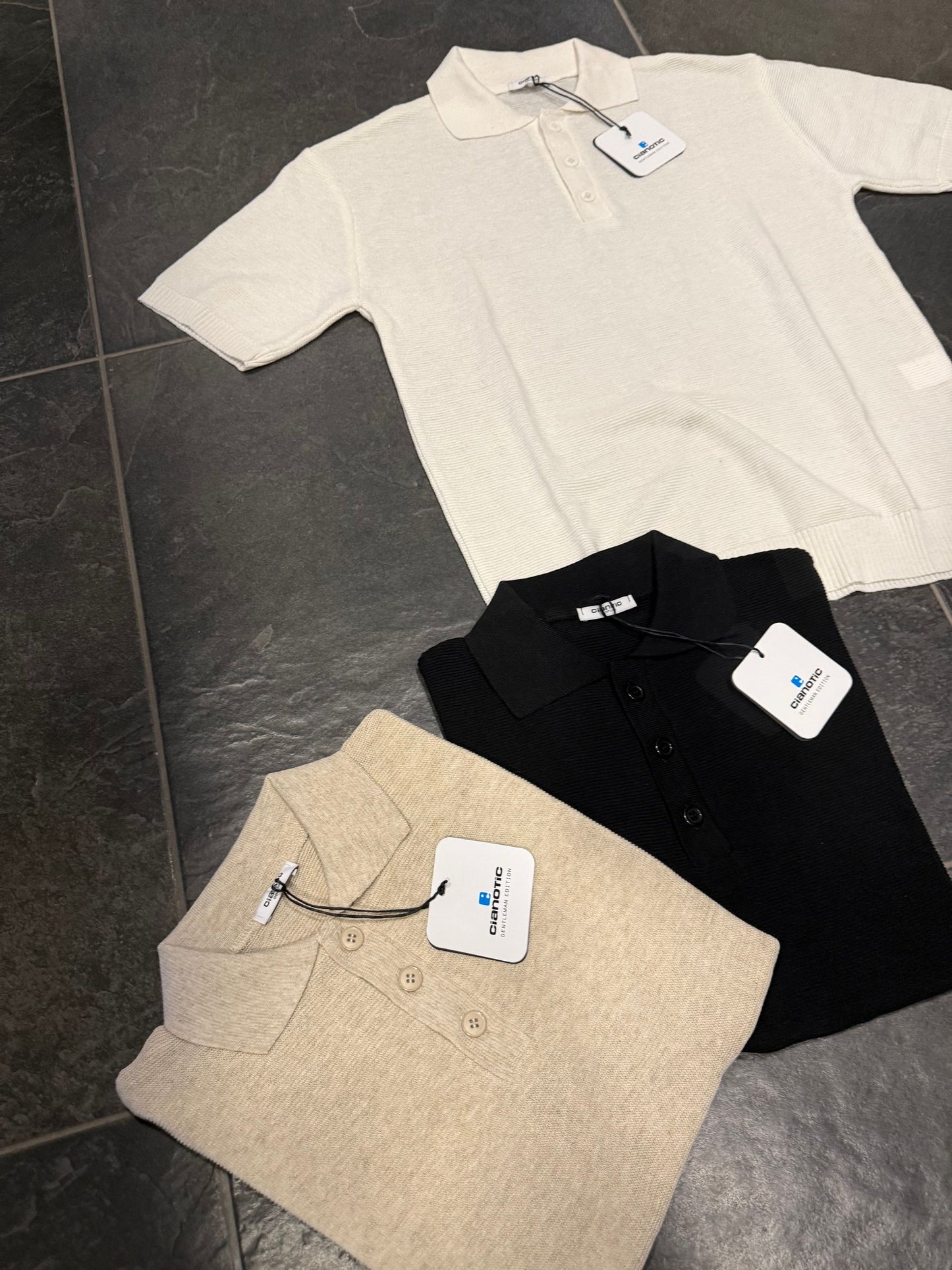 POLO BASIC REGULAR PANNA - T-Shirt e Polo - CIANOTIC