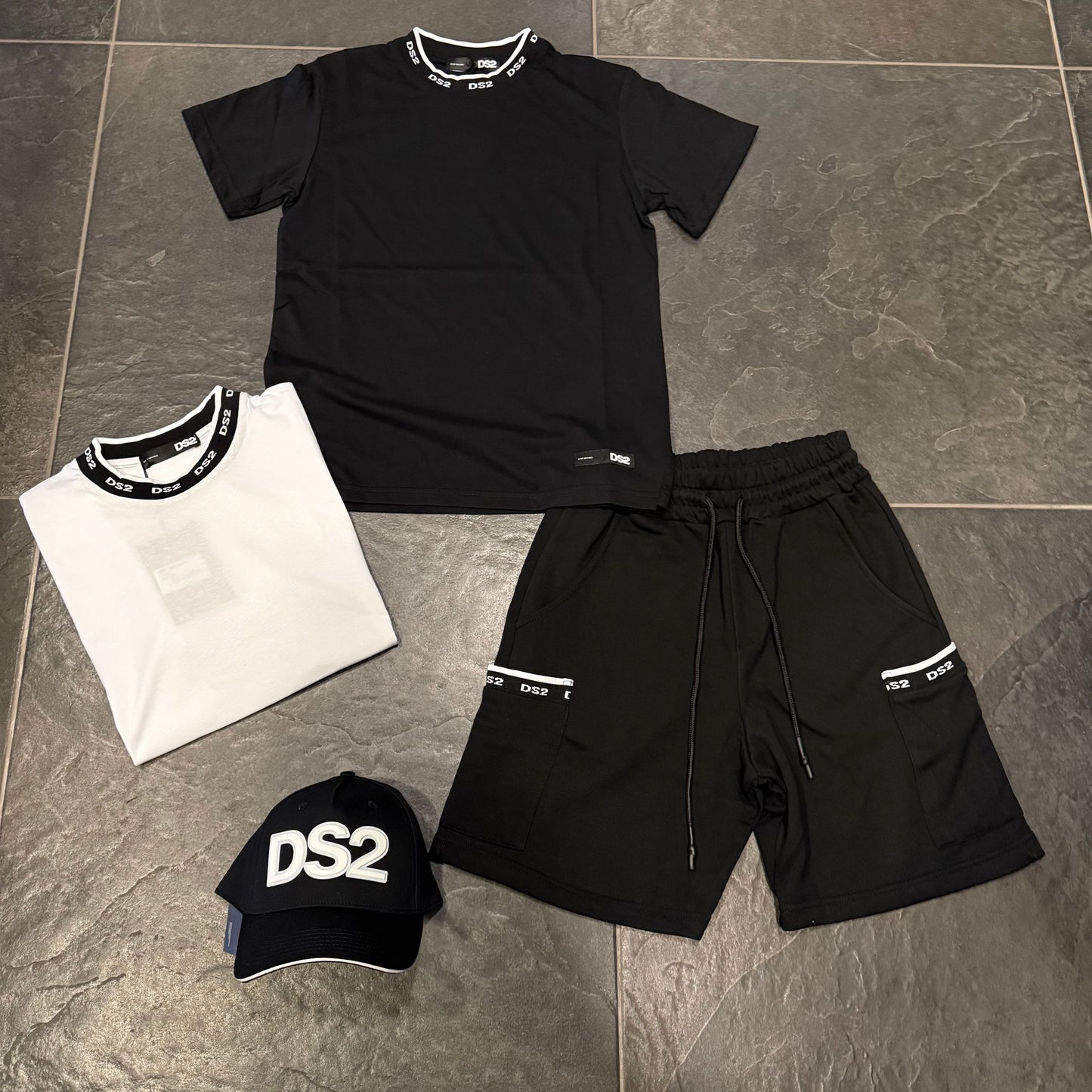 SS26300 T-SHIRT DS2 NERA - T-shirt uomo - DROP SEASON 2