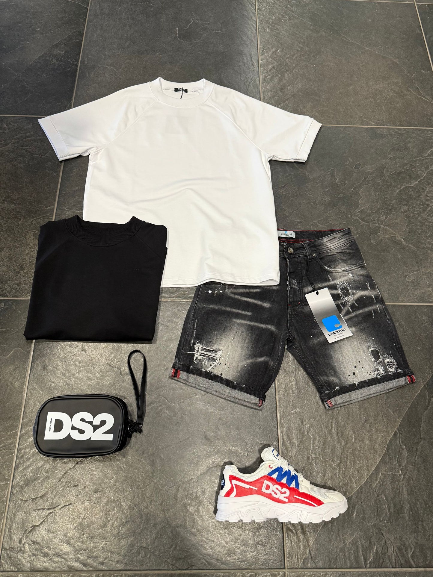 SHORT D125 BLACK - Short uomo - CIANOTIC