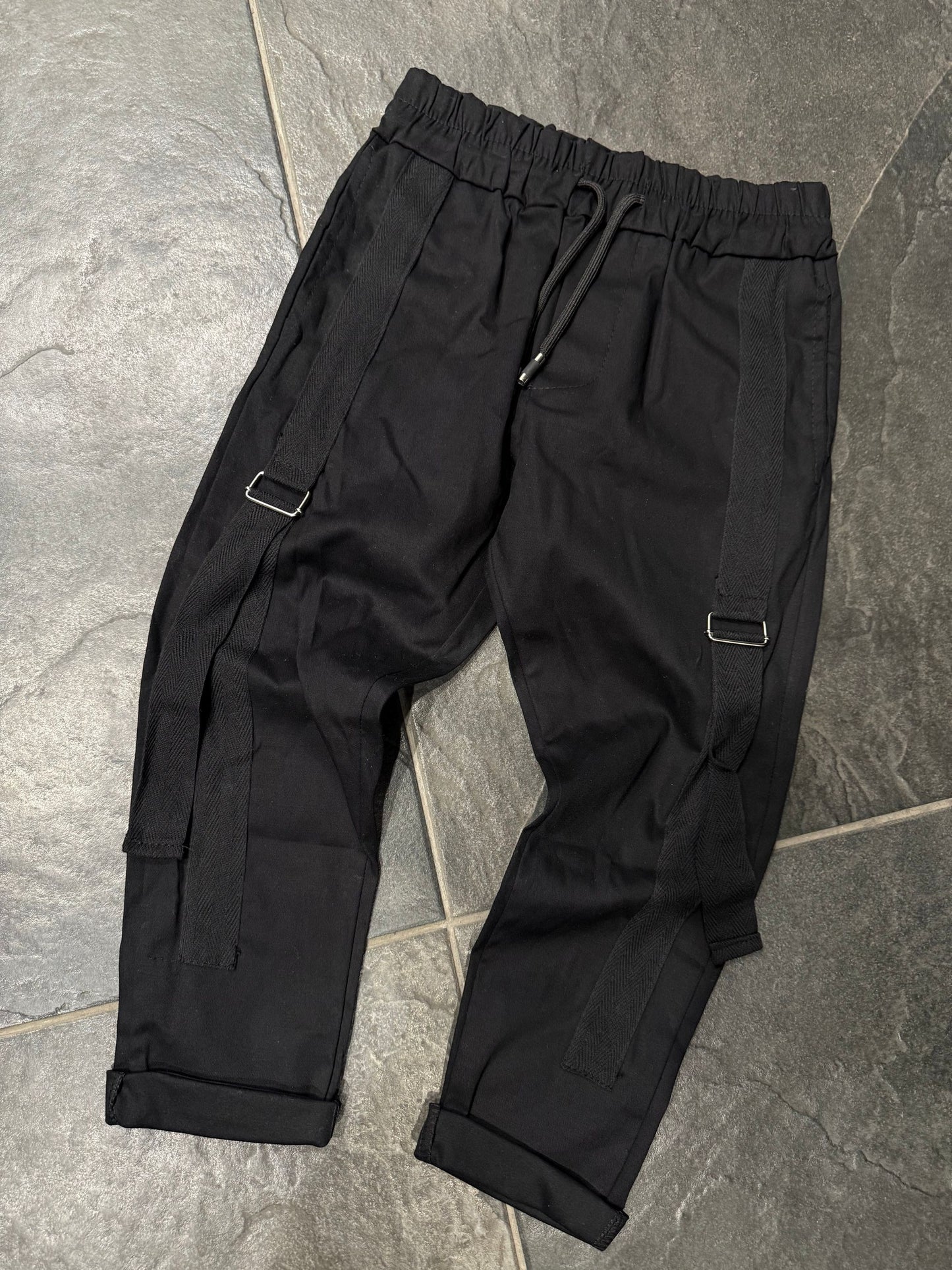 BM906 PANTALONE NERO - Pantaloni bimbo -