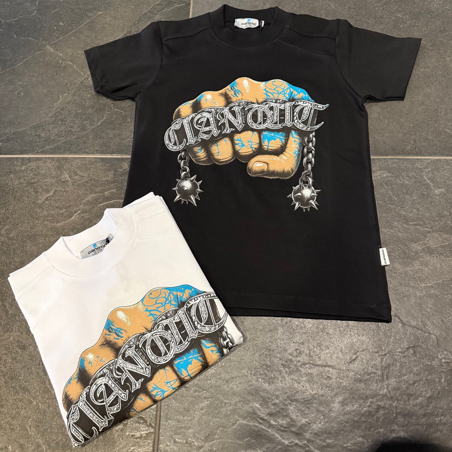 T/FIGHT T-SHIRT NERA BIMBO - T-shirt bimbo - CIANOTIC