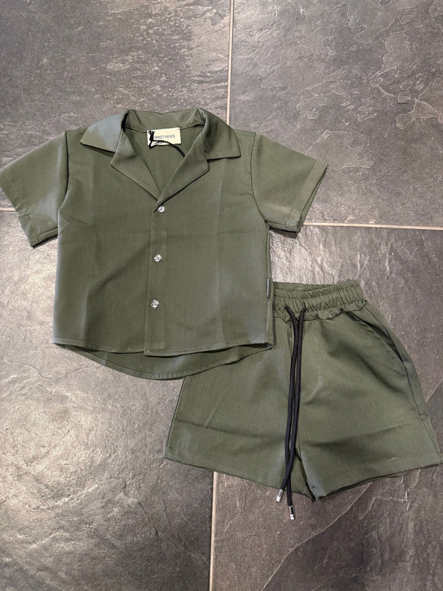 CORDSET CALIFORNIA VERDE - Coordinato bimbo/junior - BROTHERS