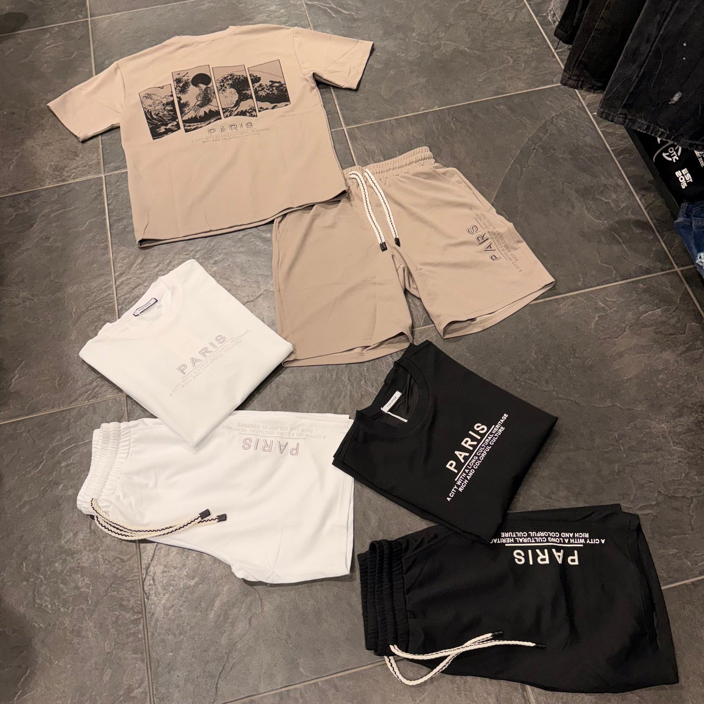 QQ-2307 COMPLETO UOMO NERO - Completo uomo -