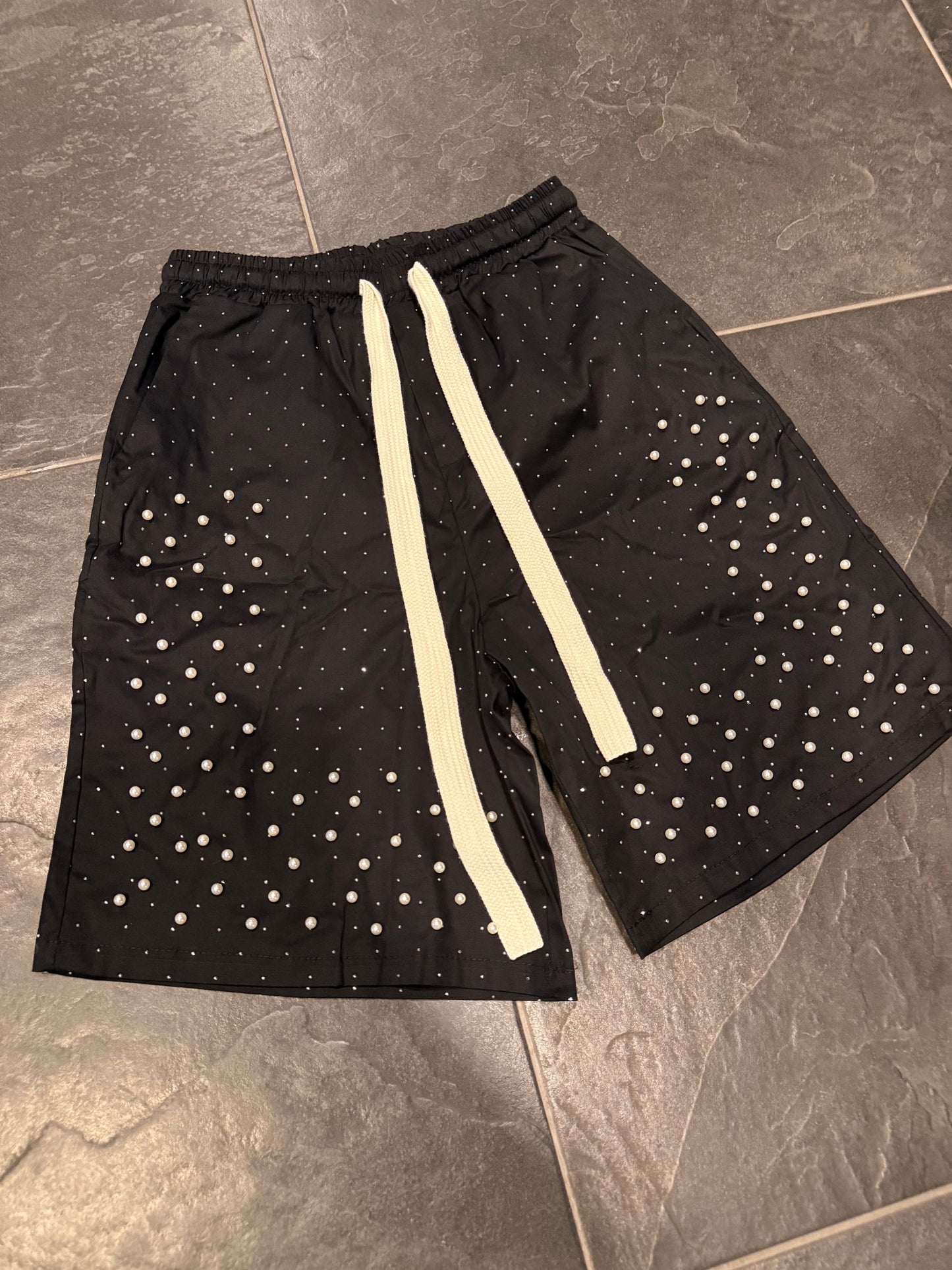 PA1163 BERMUDA NERO - bermuda uomo -