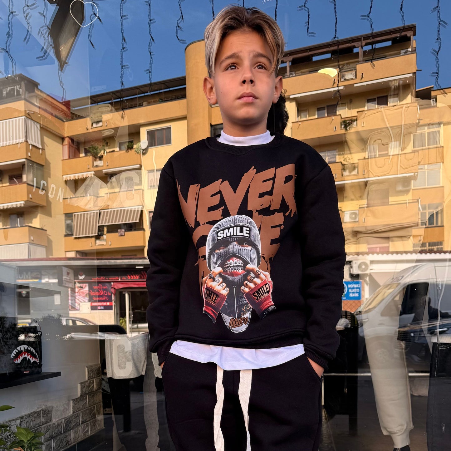 511 FELPA BIMBO NERA. - felpa bimbo - IO CHICO