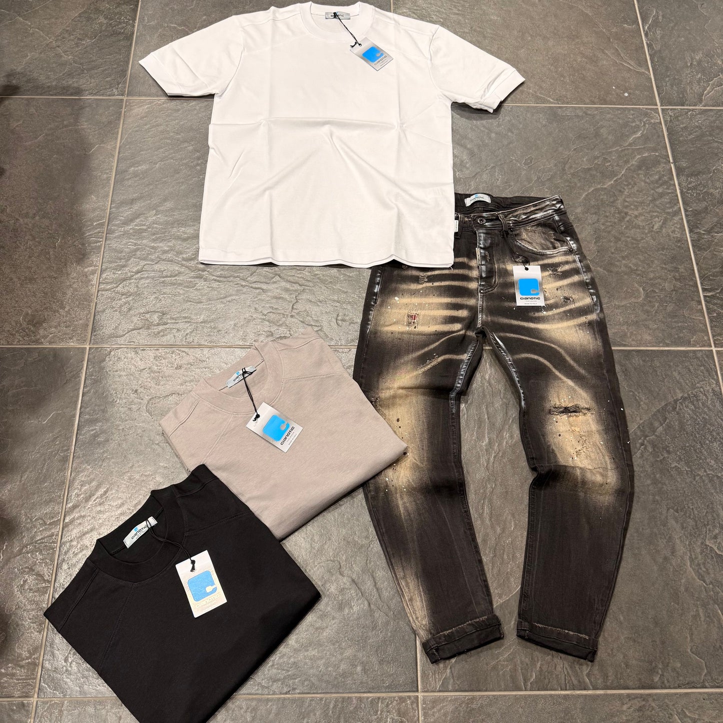 NEW FIT DFY BLACK - Jeans uomo - CIANOTIC