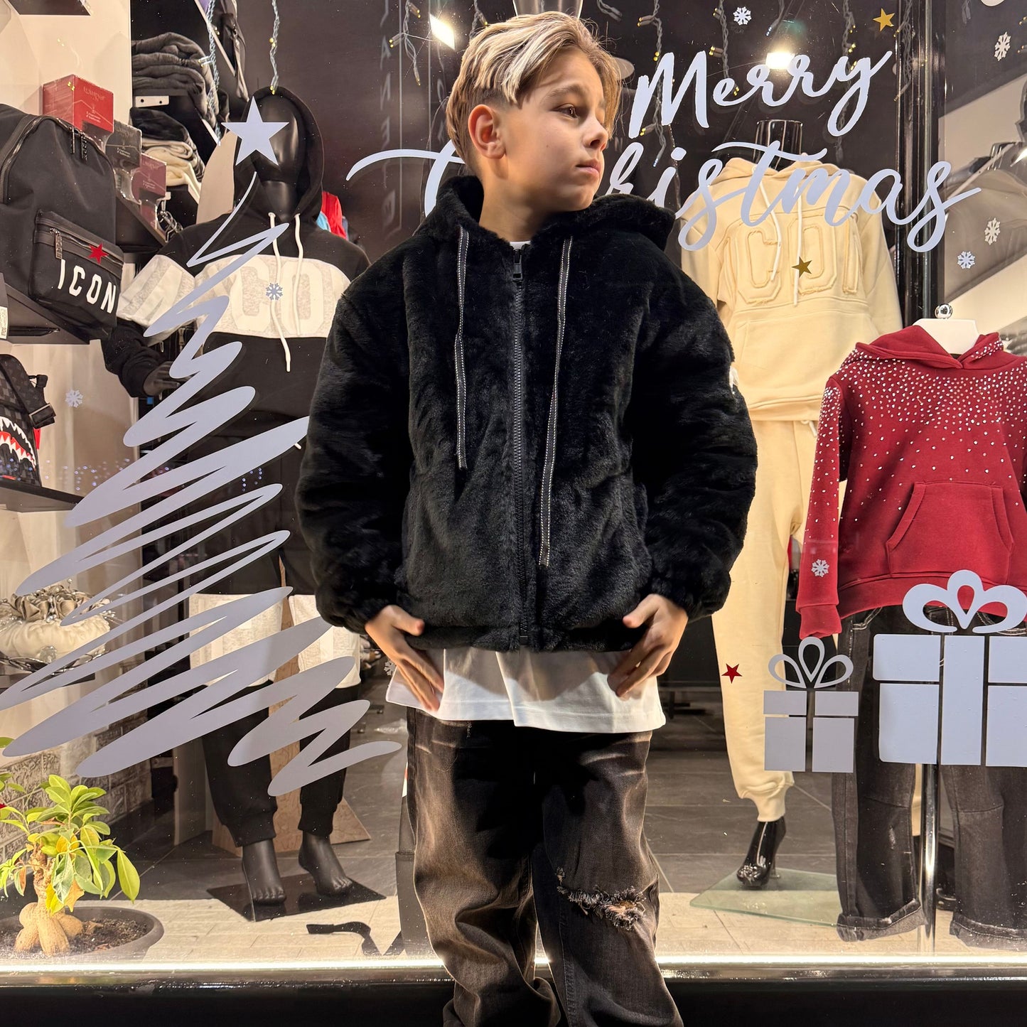 SZ148 GIUBBINO BIMBO NERO - GIUBBINO BIMBO - IO CHICO