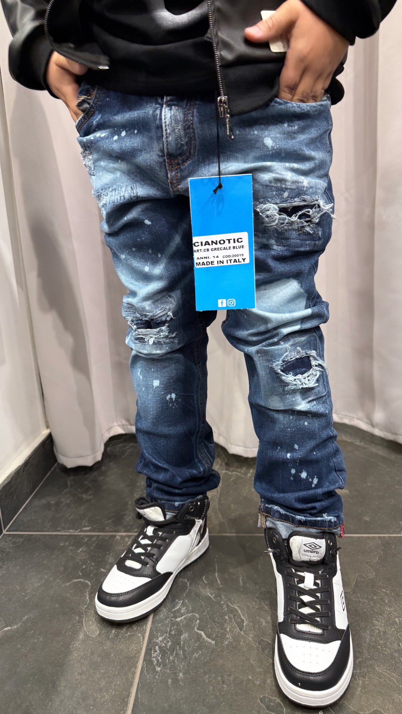 CB GRECALE BLUE - JEANS BIMBO - CIANOTIC
