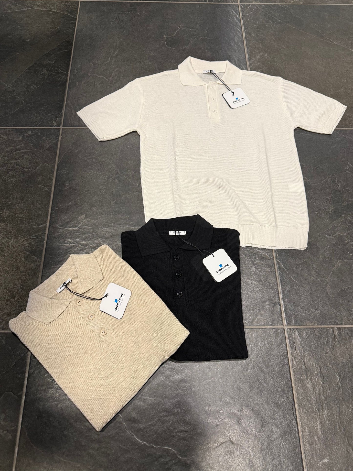POLO BASIC REGULAR PANNA - T-Shirt e Polo - CIANOTIC