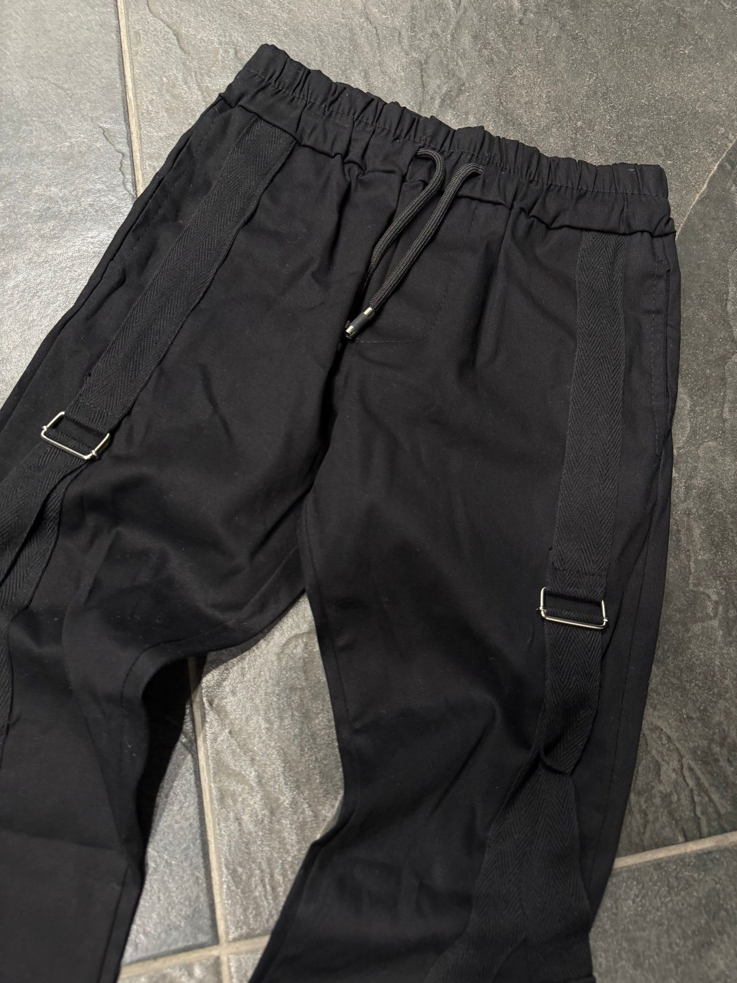 BM906 PANTALONE NERO - Pantaloni bimbo -