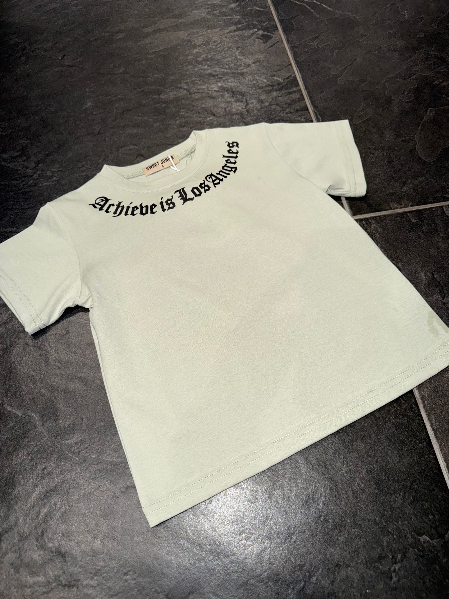H-579 T-SHIRT VERDE BIMBO - T-shirt bimbo -