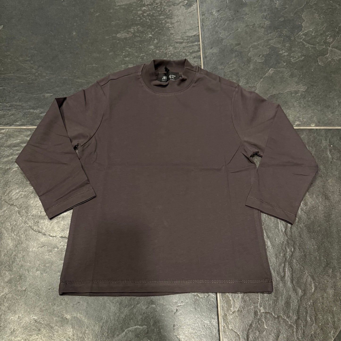 BT25 T-SHIRT MANICA LUNGA BROWN - T-shirt bimbo - just man