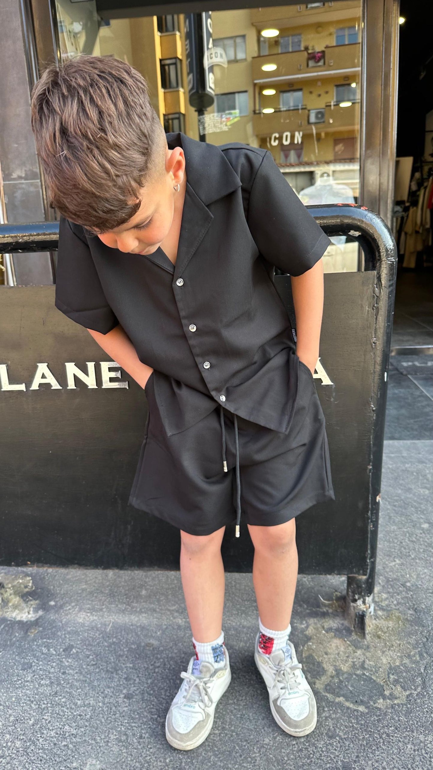 CORDSET CALIFORNIA NERO - Coordinato bimbo/junior - BROTHERS