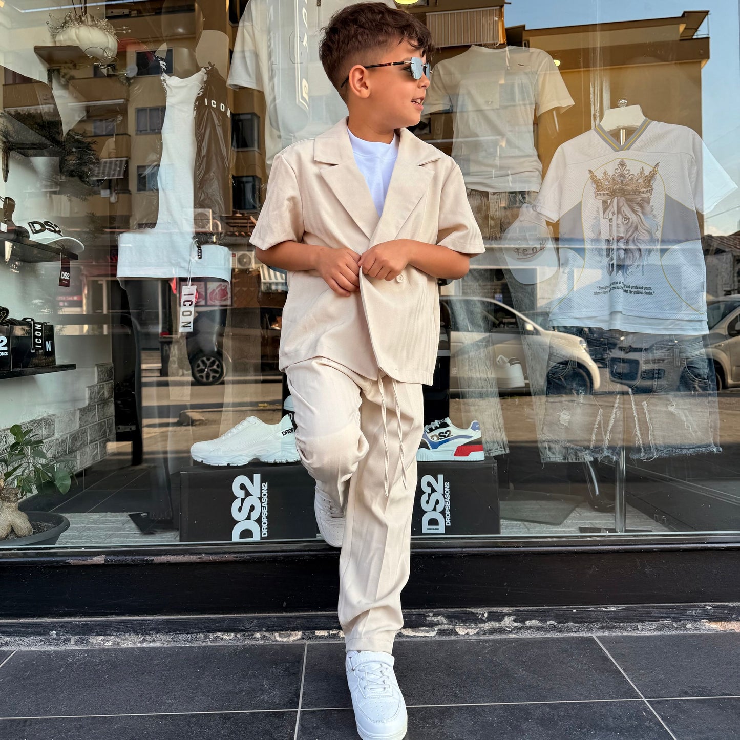 1253 COORDINATO BAMBINO BEIGE - Coordinato bimbo/junior -