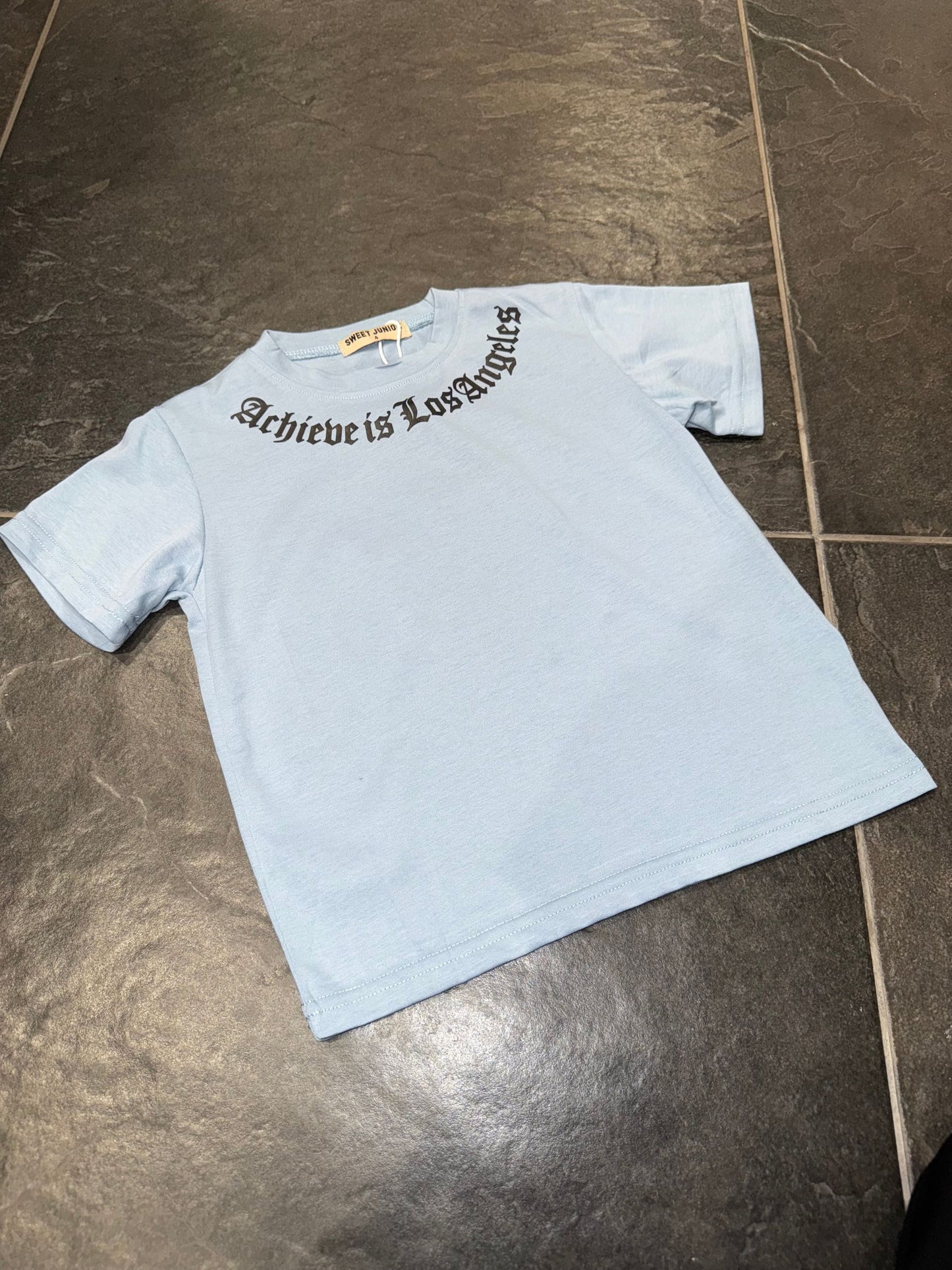 H-579 T-SHIRT CELESTE BIMBO - T-shirt bimbo -