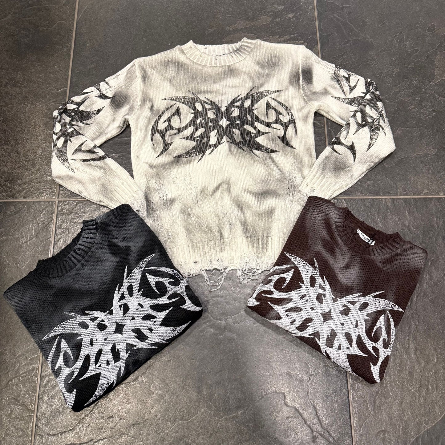 ML/SAVAGE DYE MAGLIONCINO MORO - maglieria bimbo - CIANOTIC