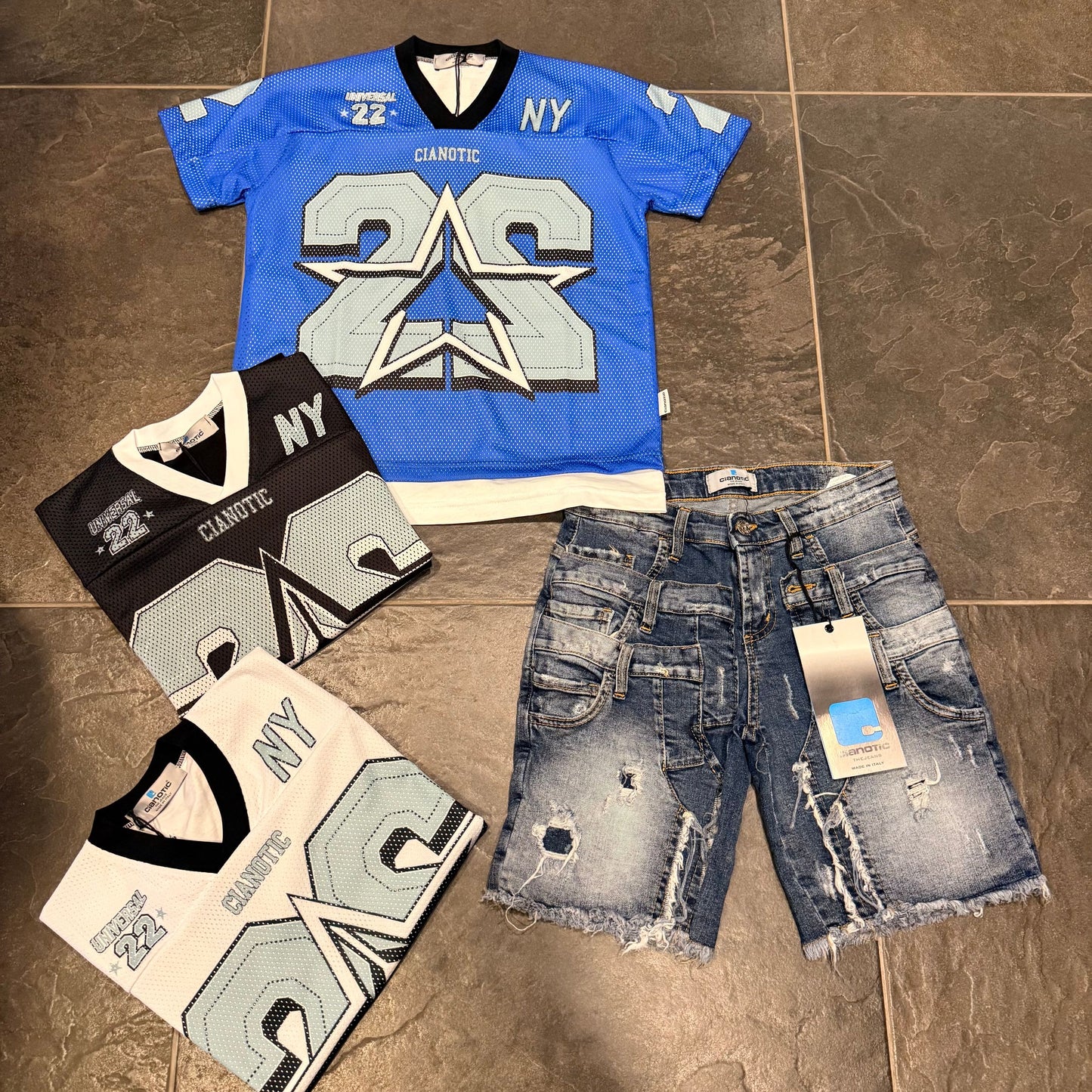 CB T-SHIRT MESH 22NY ROYAL - T-shirt bimbo - CIANOTIC