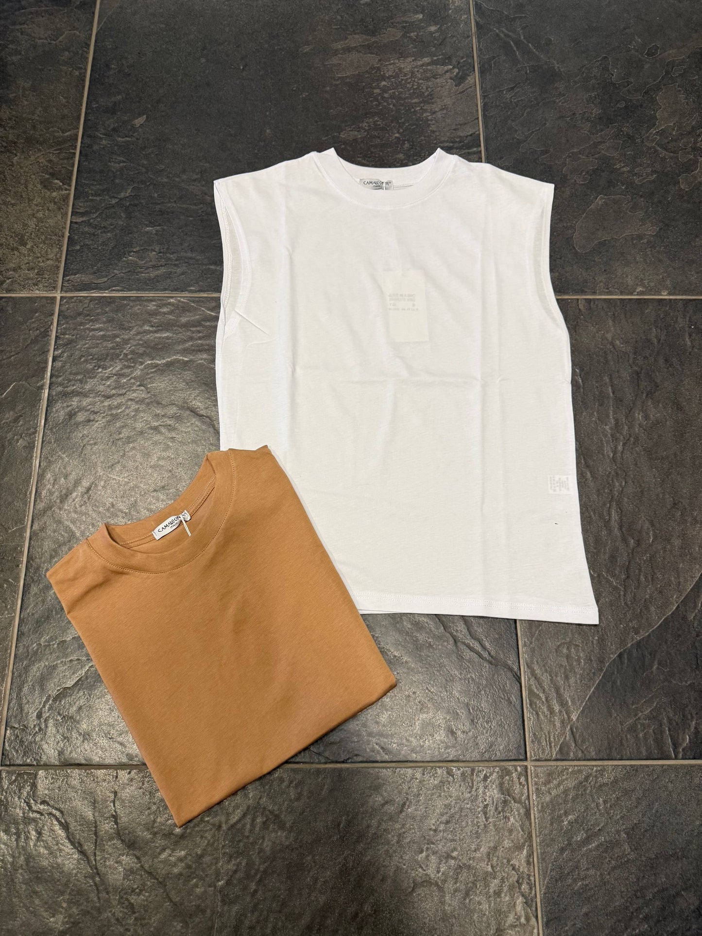 CANOTTA BASIC CAFFE' - T-shirt uomo -