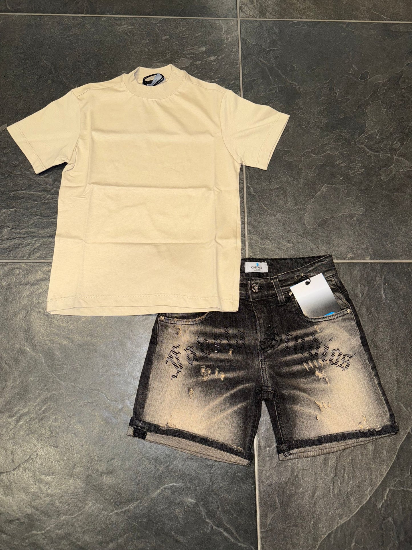 SHORT CB FAVELAS BLACK - short bimbo - CIANOTIC