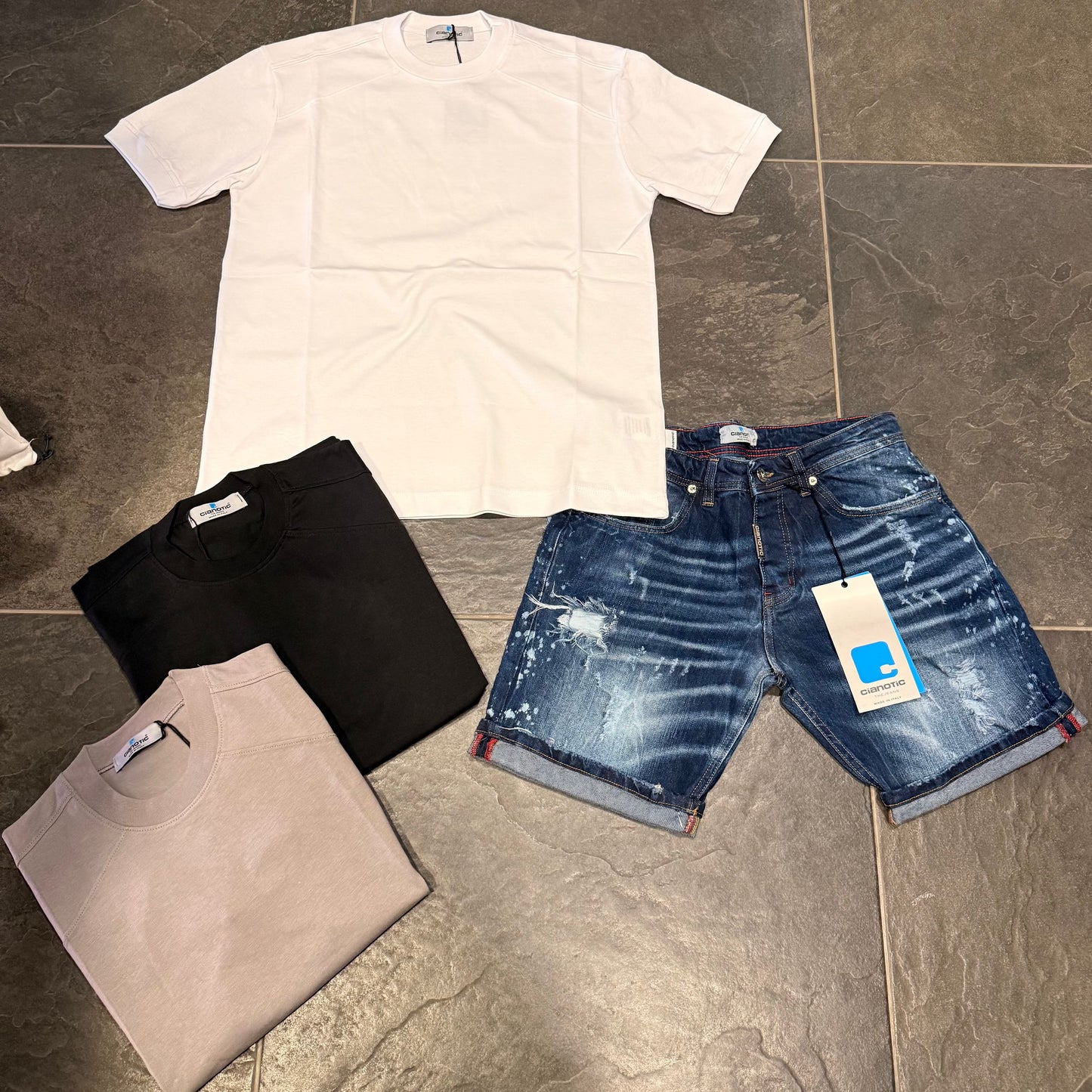 SHORT RC7 BLUE - Short uomo - CIANOTIC
