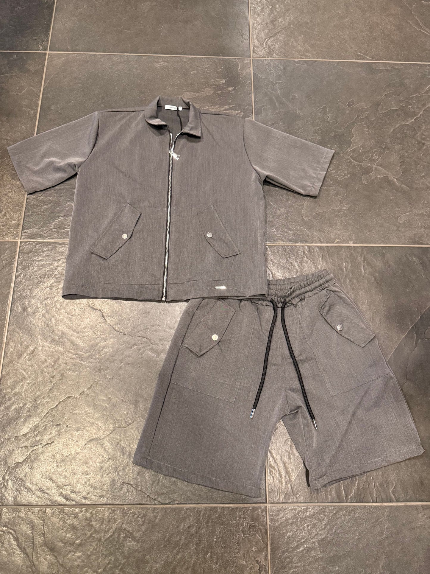 CORDSET BEVERLY GRIGIO - Completo bimbo - CIANOTIC