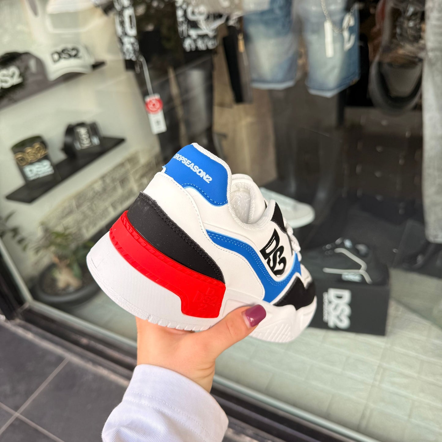 DS2S06 SCARPE DS2 BLU/ROSSO - Scarpe uomo - DROP SEASON 2