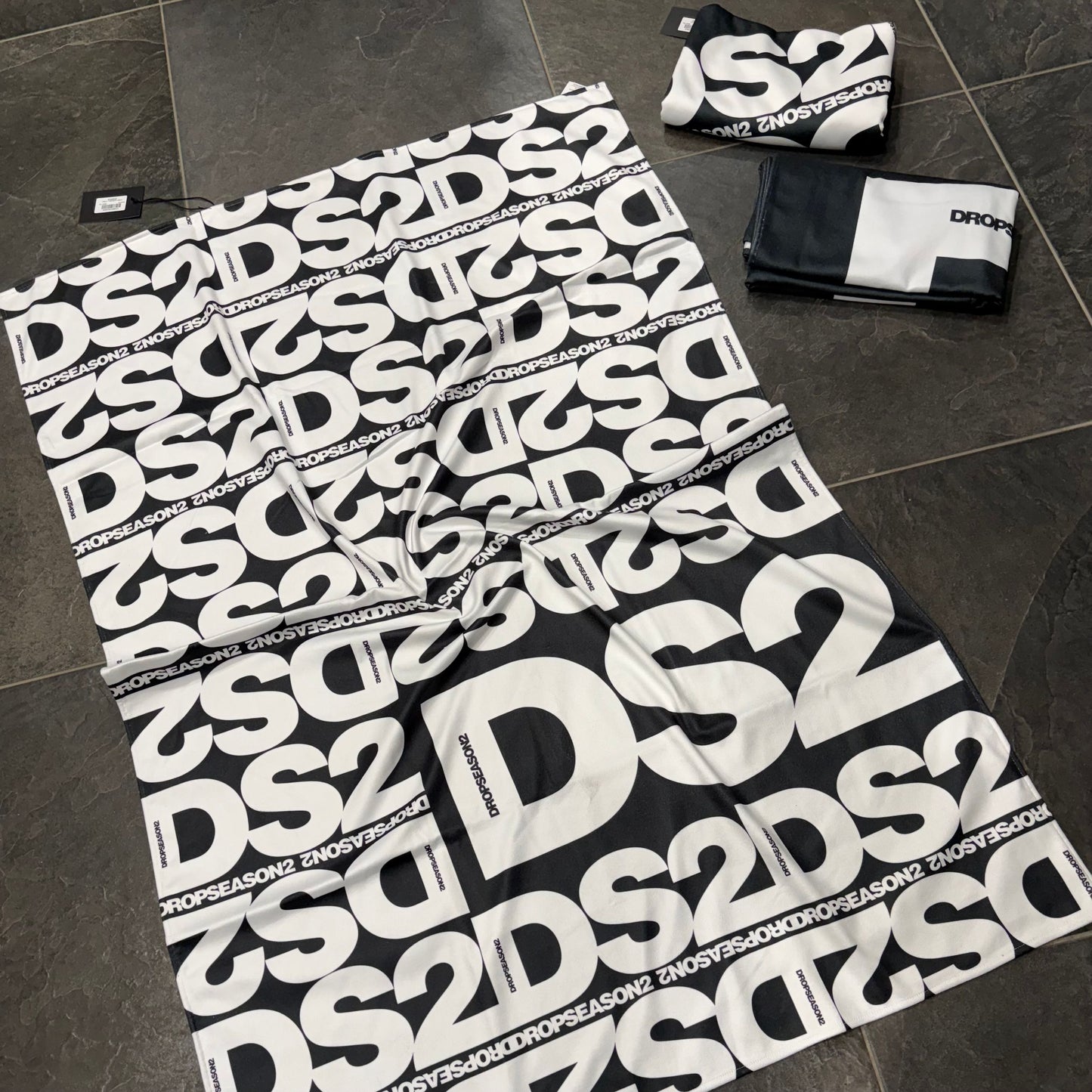 SS26B29 TELO MARE DS2 NERO - Telo mare - DROP SEASON 2