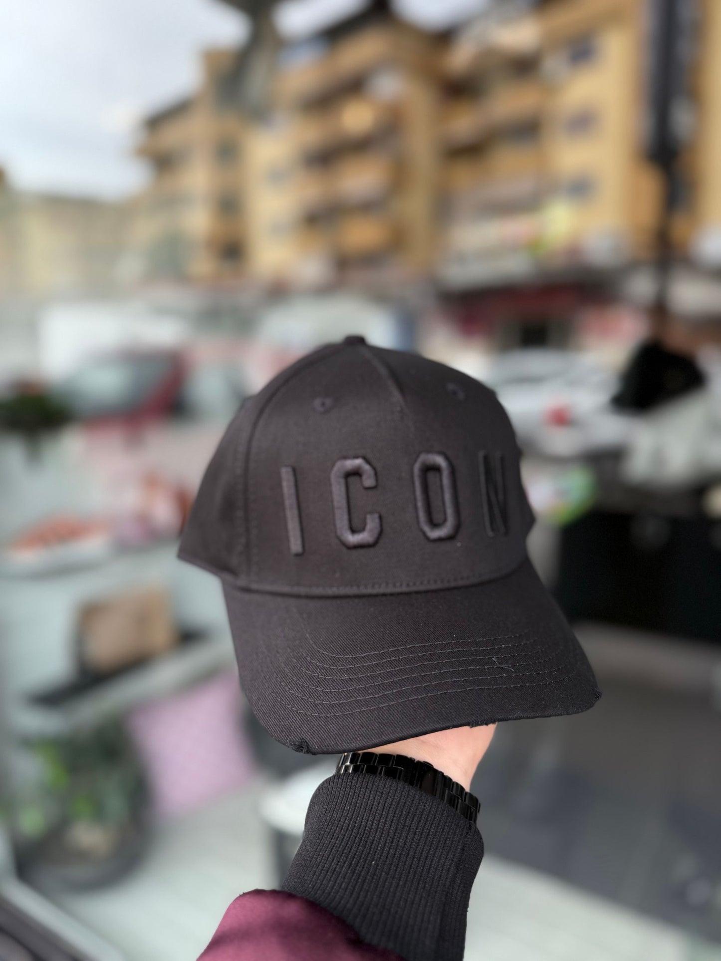 ICXS2S5A019 CAPPELLO NERO/NERO - cappello uomo - icon