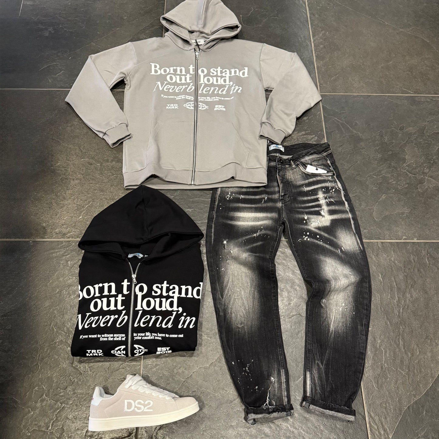 NEW FIT CNTC BLACK - Jeans uomo - CIANOTIC