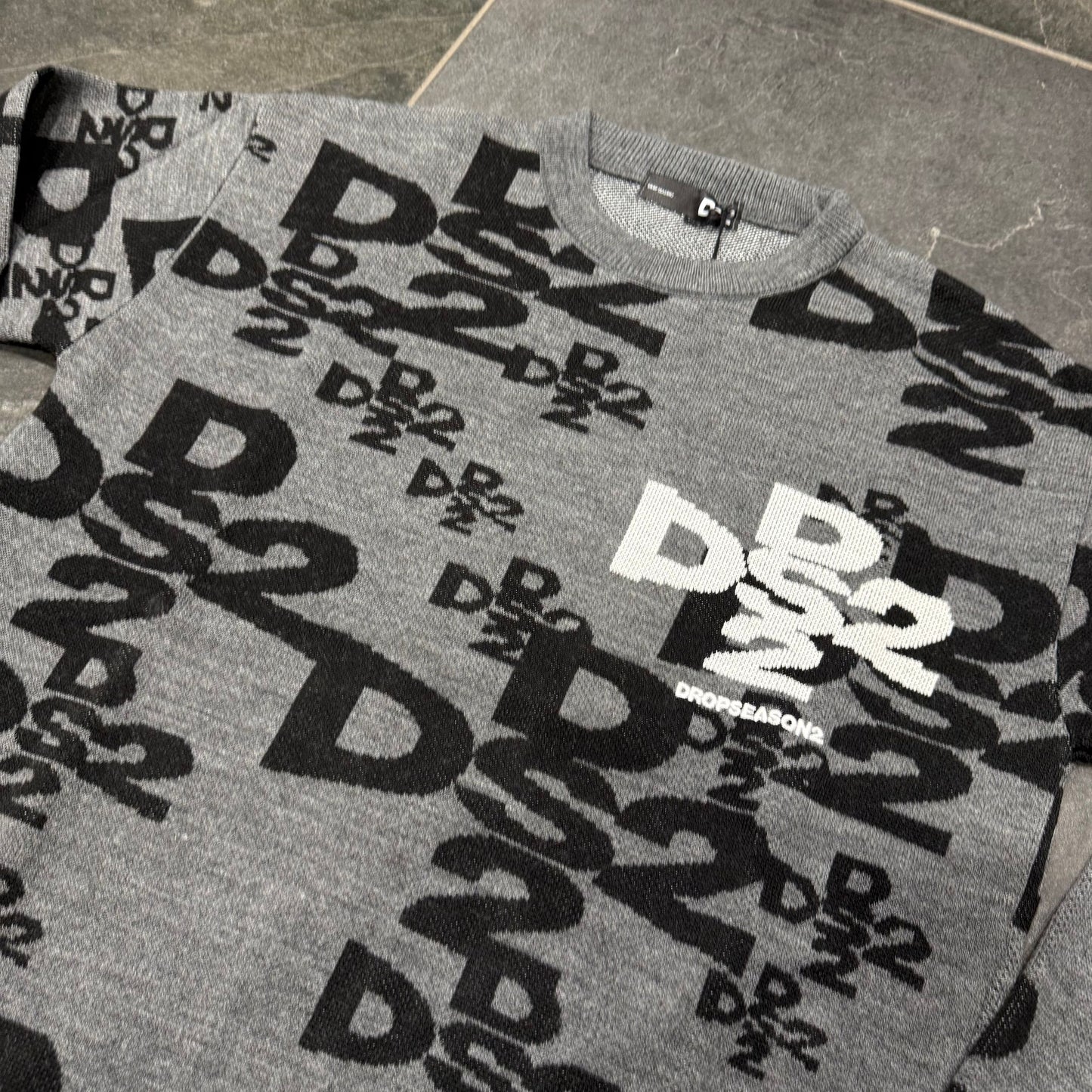 FW252107 MAGLIONCINO DS2 GRIGIO - Maglieria uomo - DROP SEASON 2