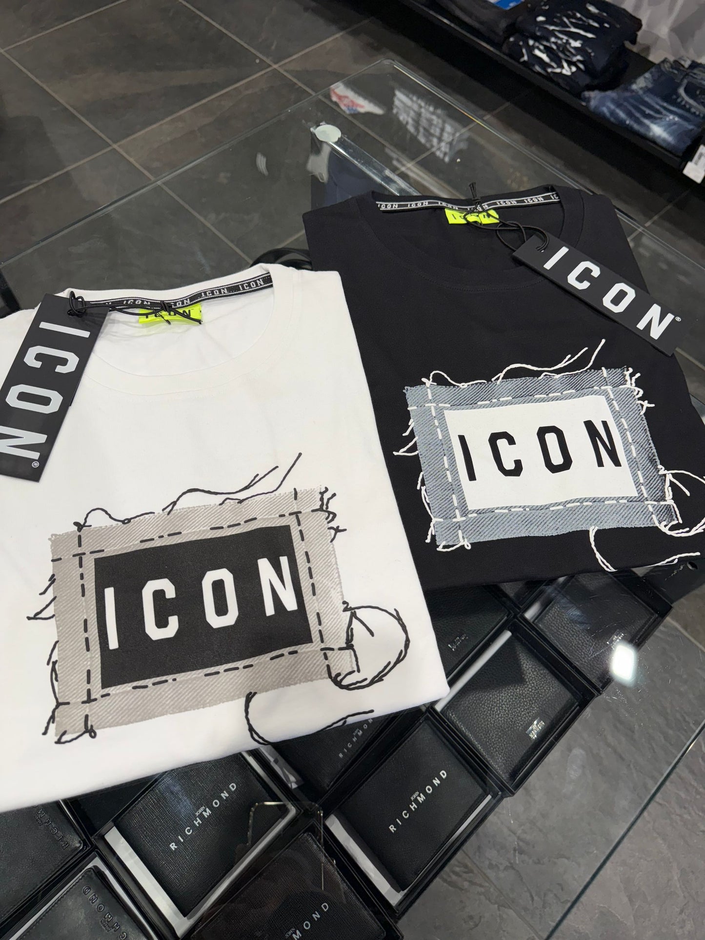 ICUS2S5T058 T-SHIRT ICON NERA - T-shirt uomo - icon