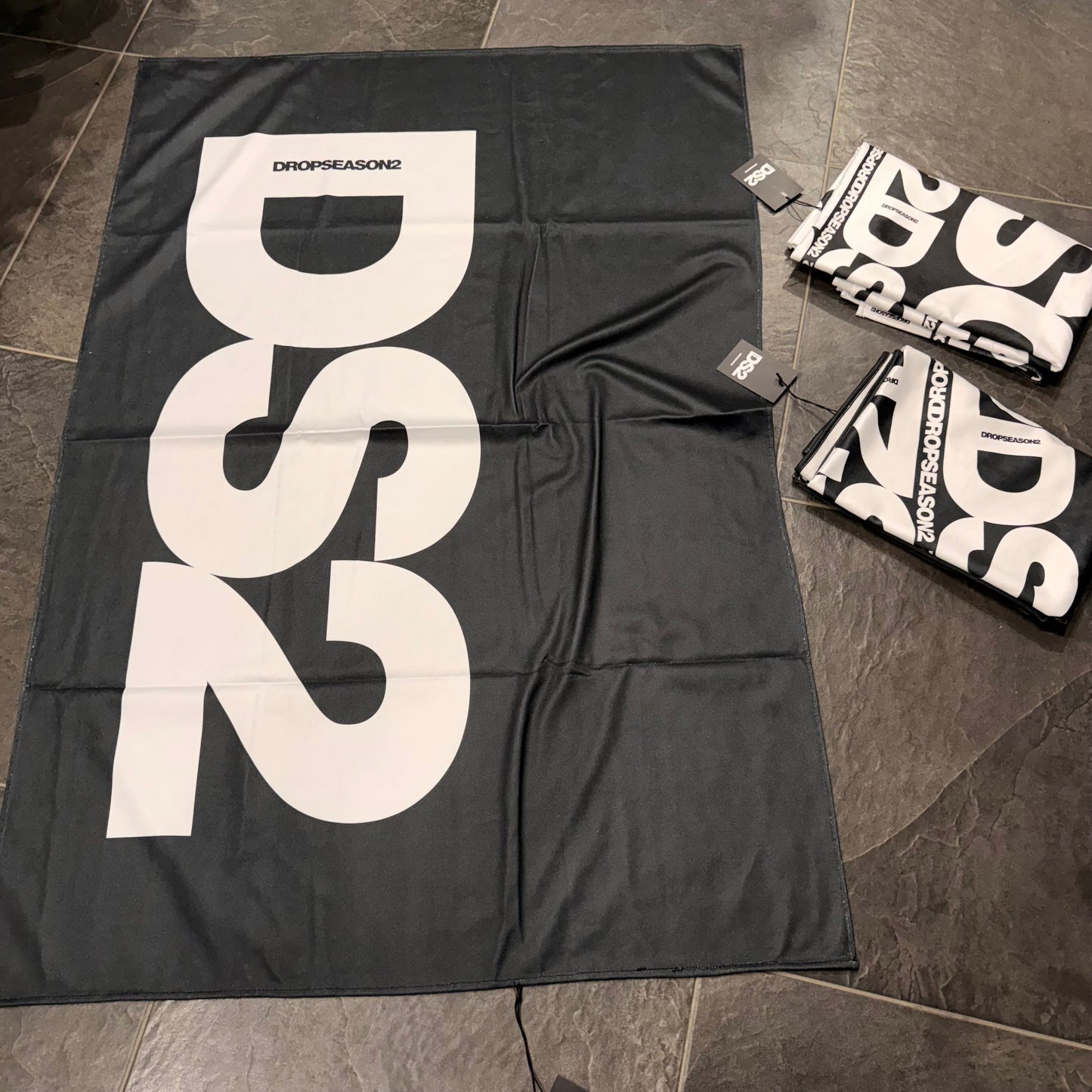 SS26B28 TELO MARE DS2 NERO - Telo mare - DROP SEASON 2