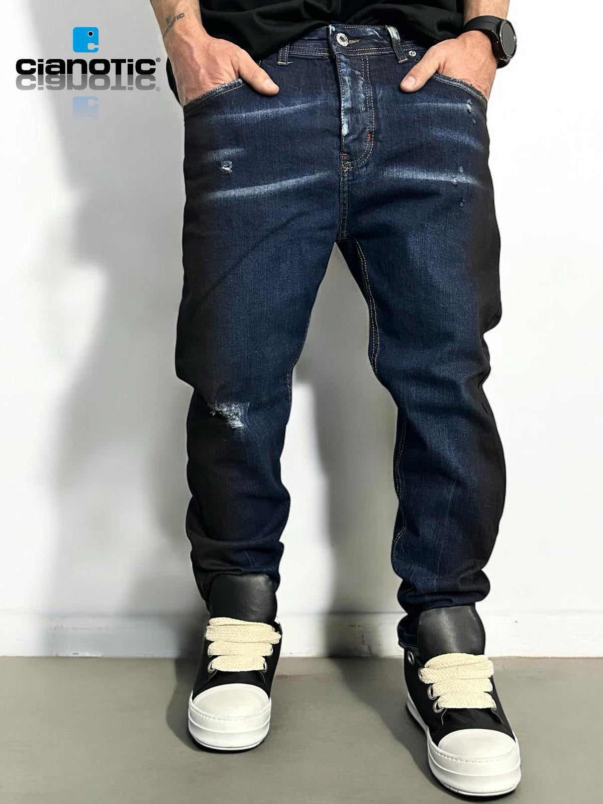 NEW FIT TH BLUE - Jeans uomo - CIANOTIC