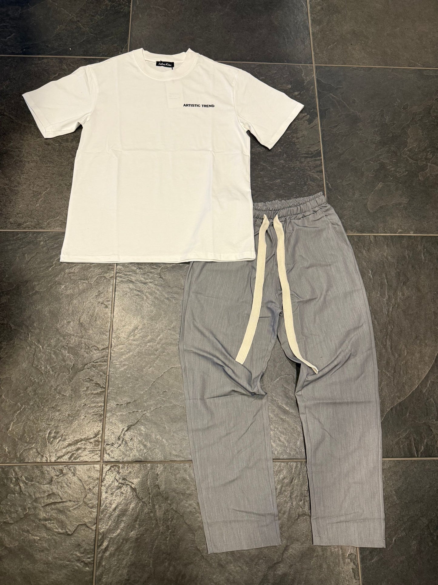 PA638 PANTALONE GRIGIO - pantalone uomo -