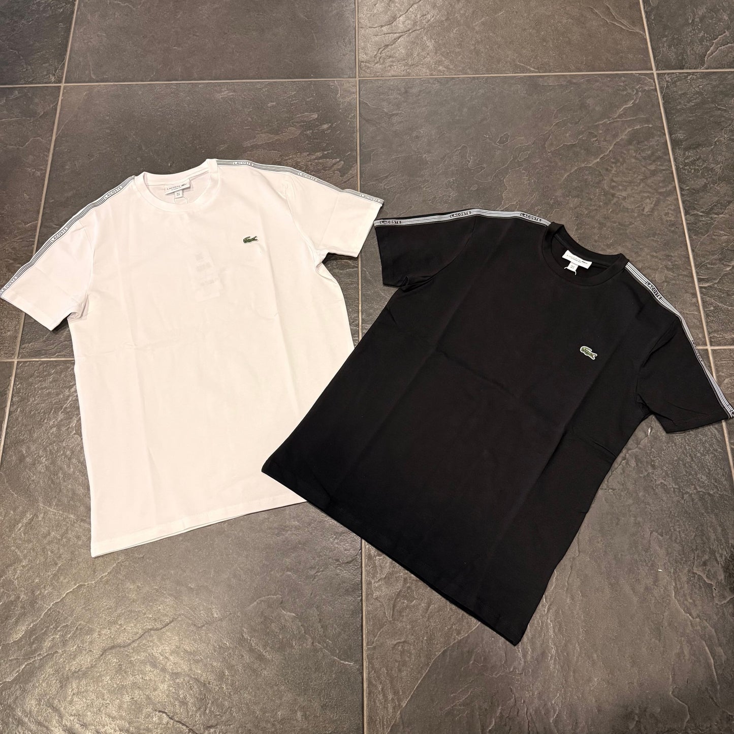 T-SHIRT LACOSTE BANDINE BIANCA - - LACOSTE