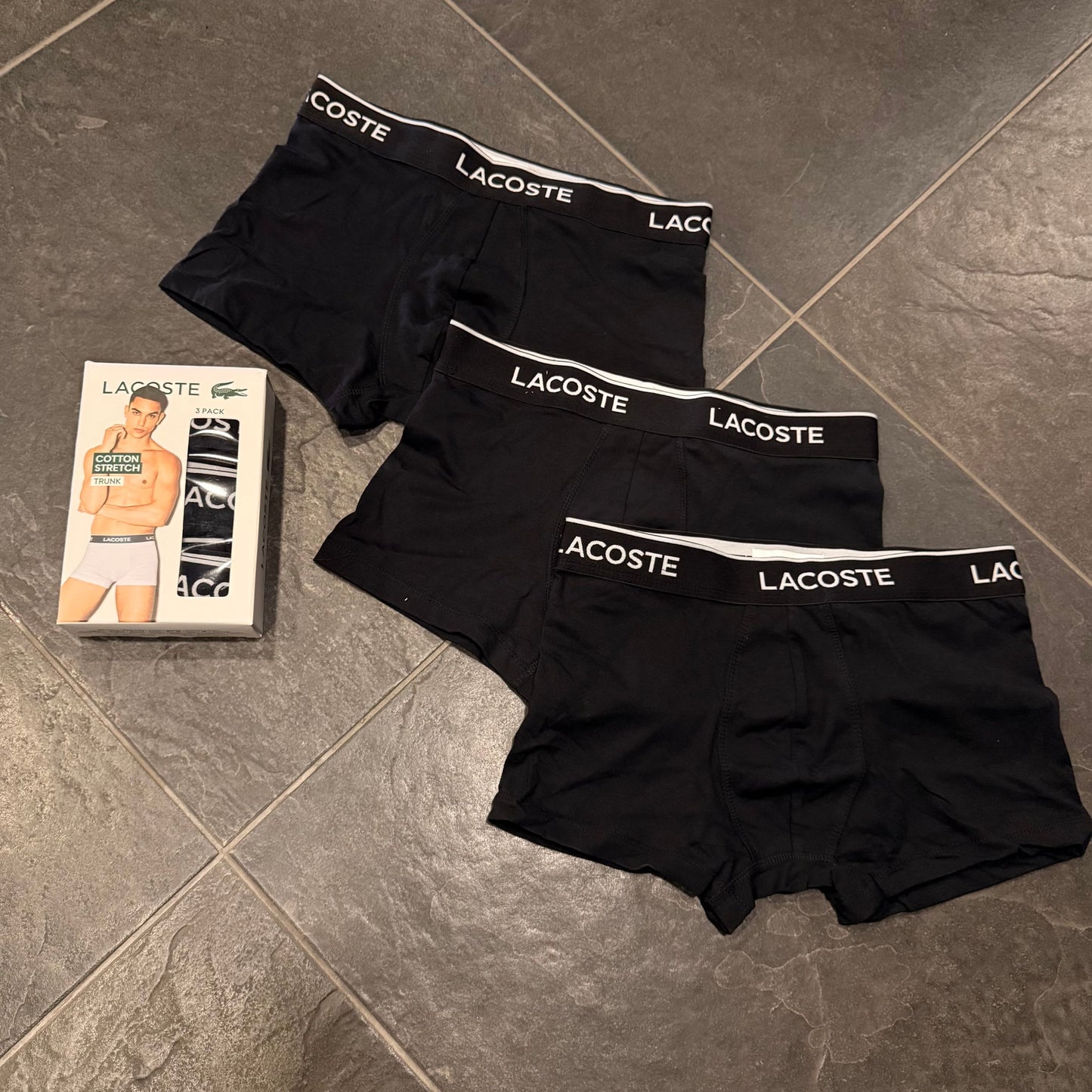 BOXER LACOSTE NERO - slip/box - LACOSTE