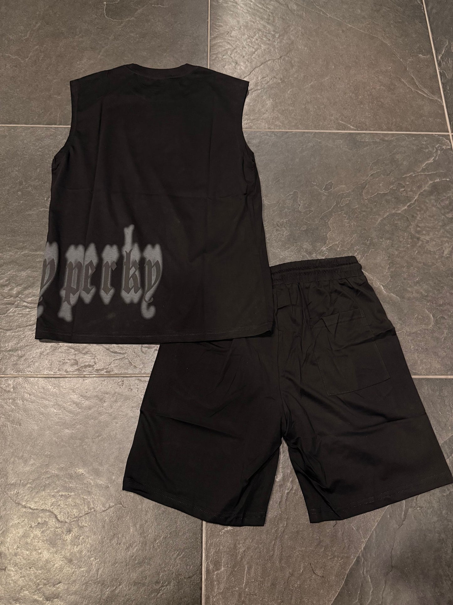76115 COMPLETO NERO - Completo uomo -
