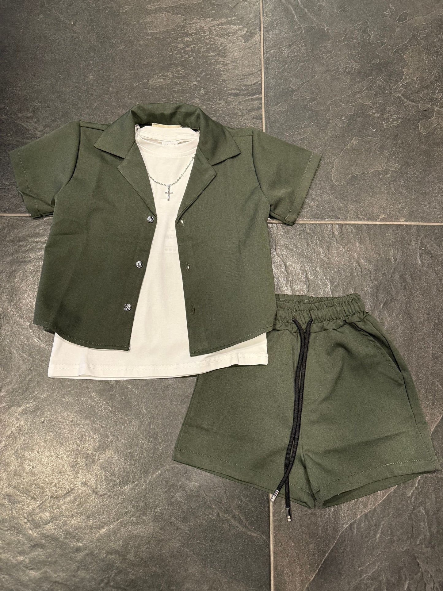 CORDSET CALIFORNIA VERDE - Coordinato bimbo/junior - BROTHERS