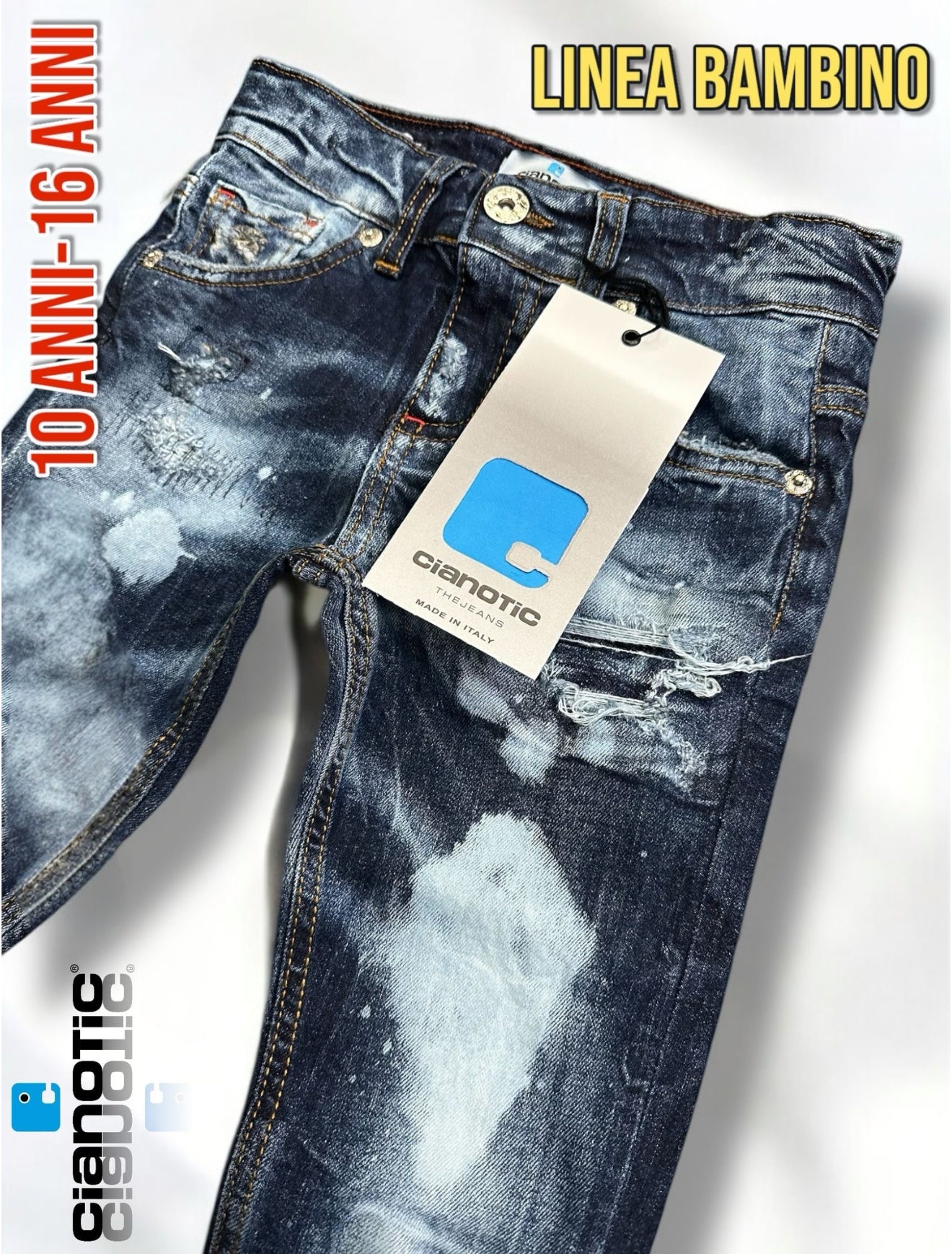 CB GRECALE BLUE - JEANS BIMBO - CIANOTIC