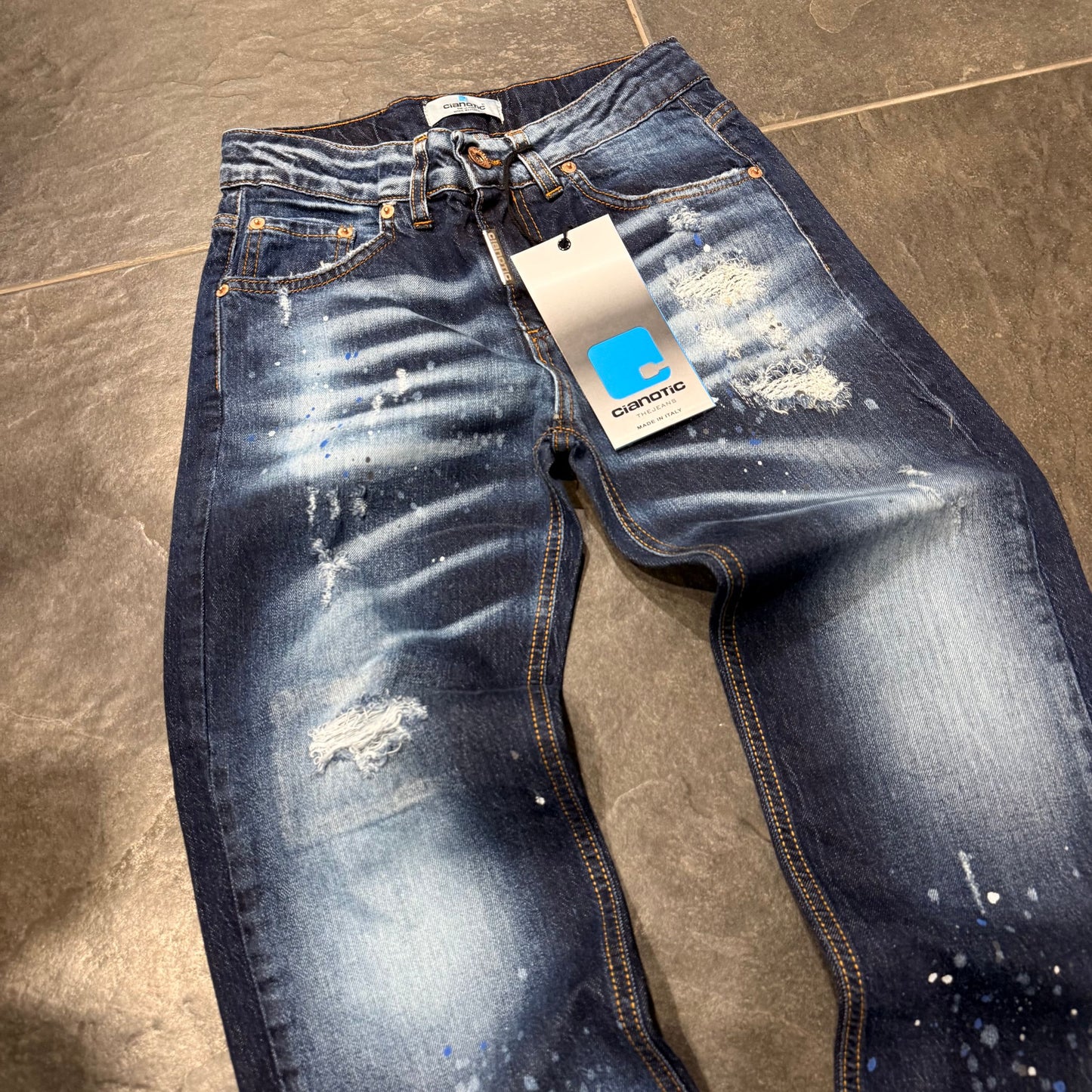 CB BAGGY STREET CANVAS BLUE - JEANS BIMBO - CIANOTIC