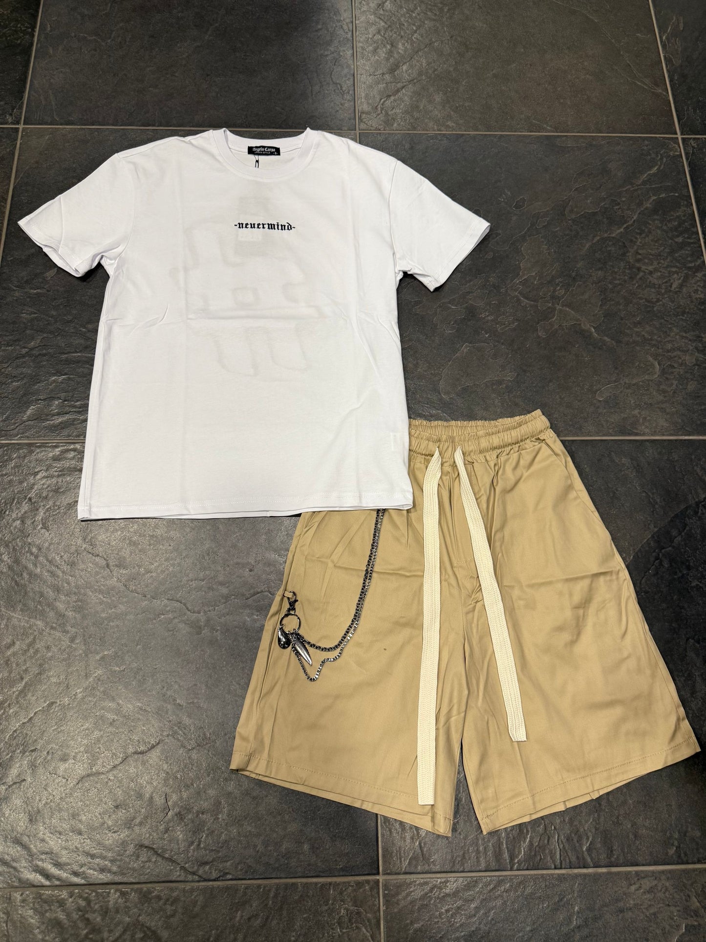 P1179 BERMUDA BEIGE - bermuda uomo -