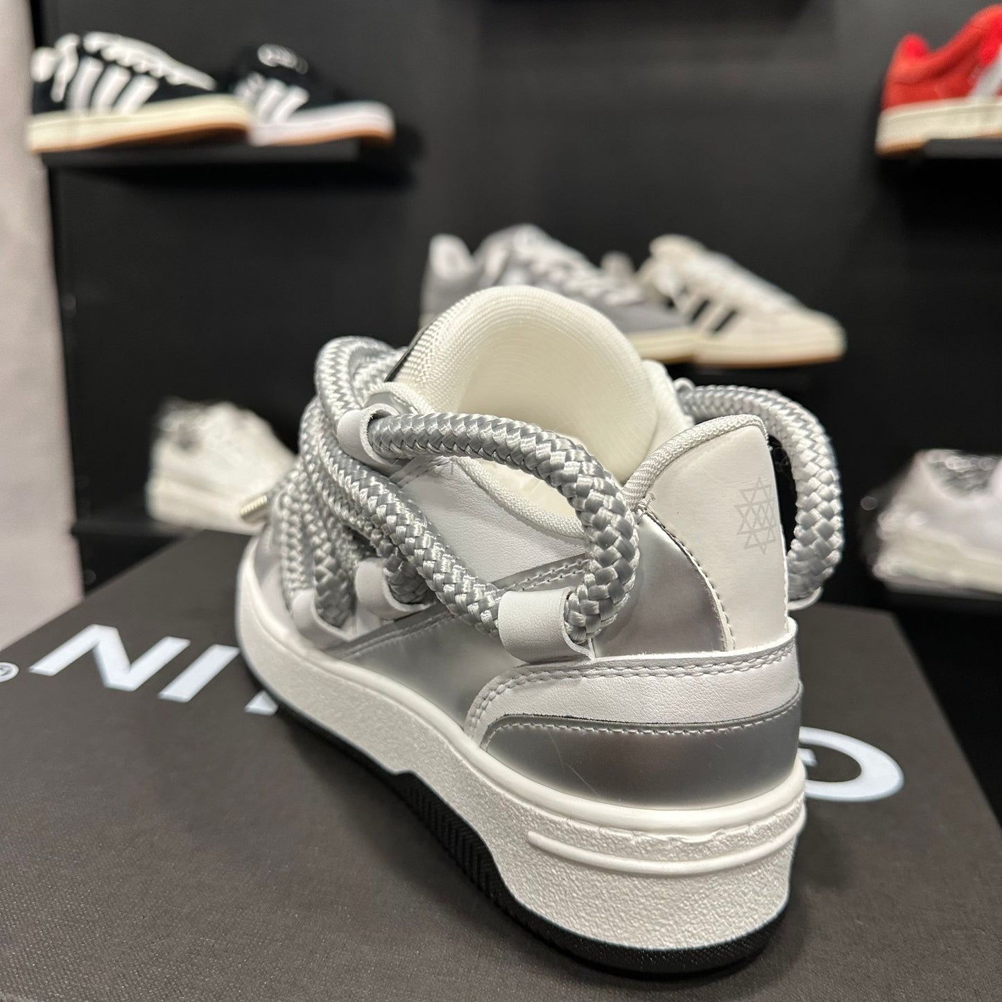 SNAKE ARGENTO - Scarpe donna - GIOSELIN