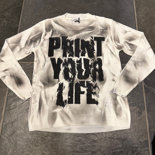 CB ML/LIFE MAGLIA IN FILO BIMBO PANNA - maglieria bimbo - CIANOTIC