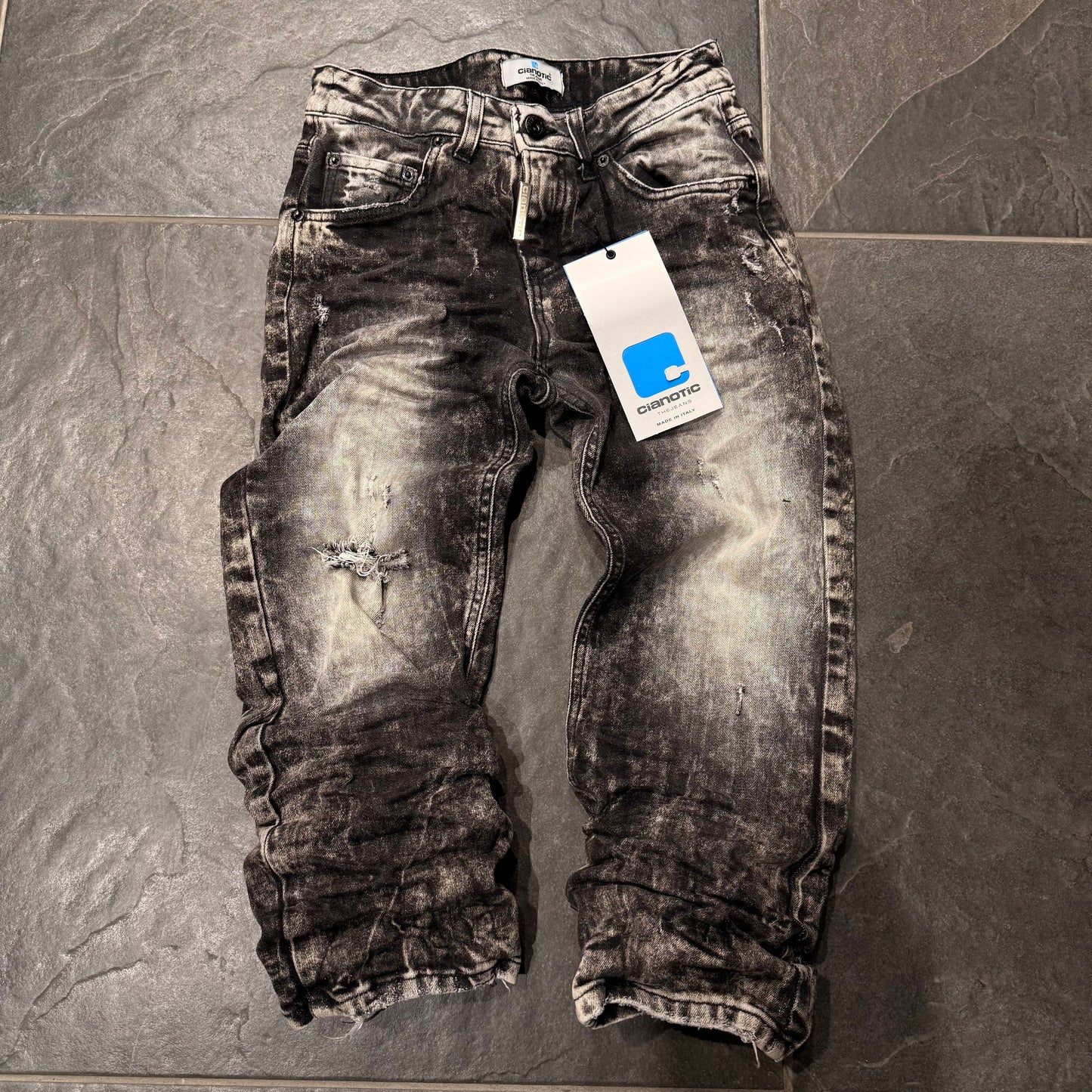CB BAGGY VEINS BLACK - JEANS BIMBO - CIANOTIC