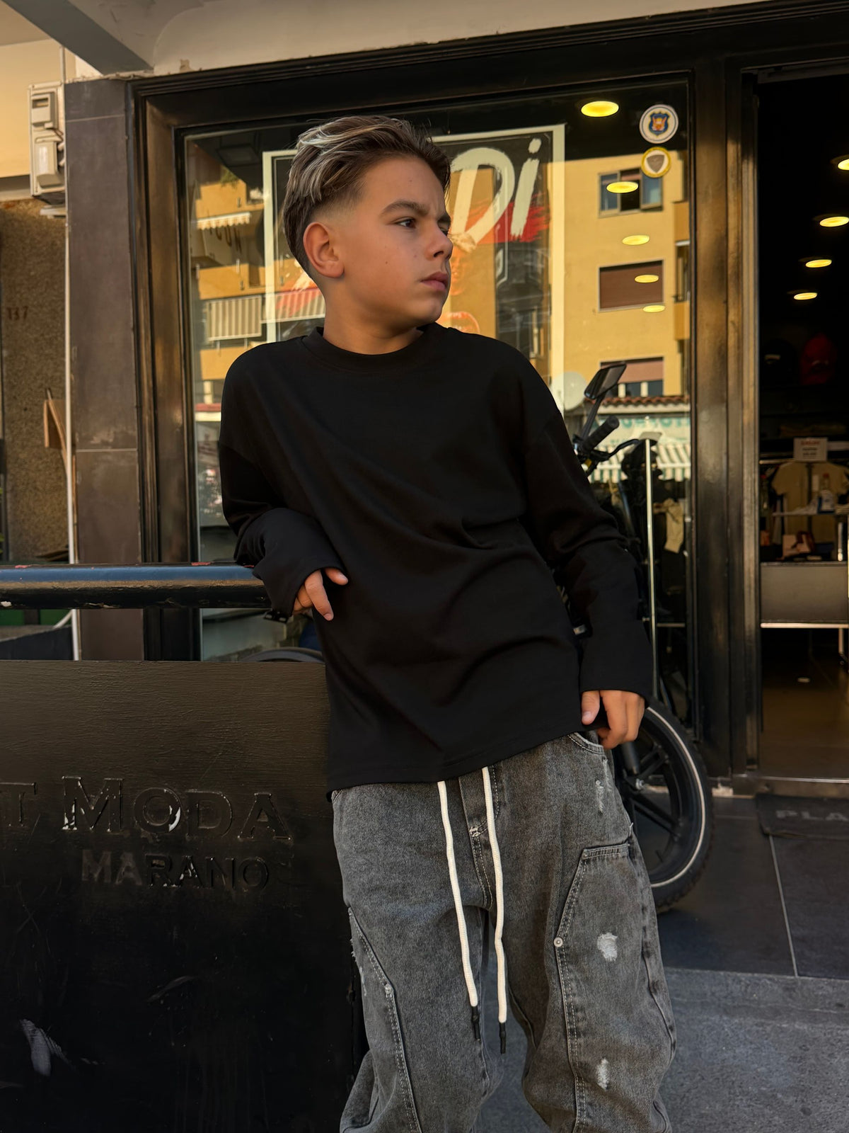 1320 T-SHIRT NERA - T-shirt bimbo - IO CHICO
