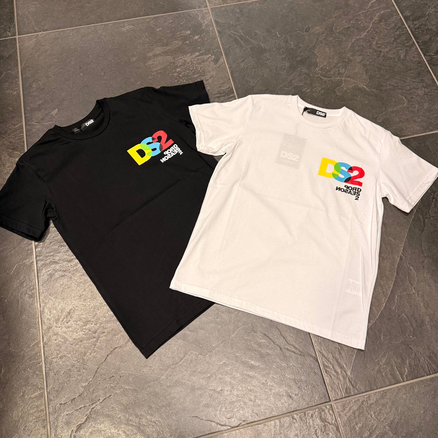 SS26293 T-SHIRT DS2 NERA - T-shirt uomo - DROP SEASON 2